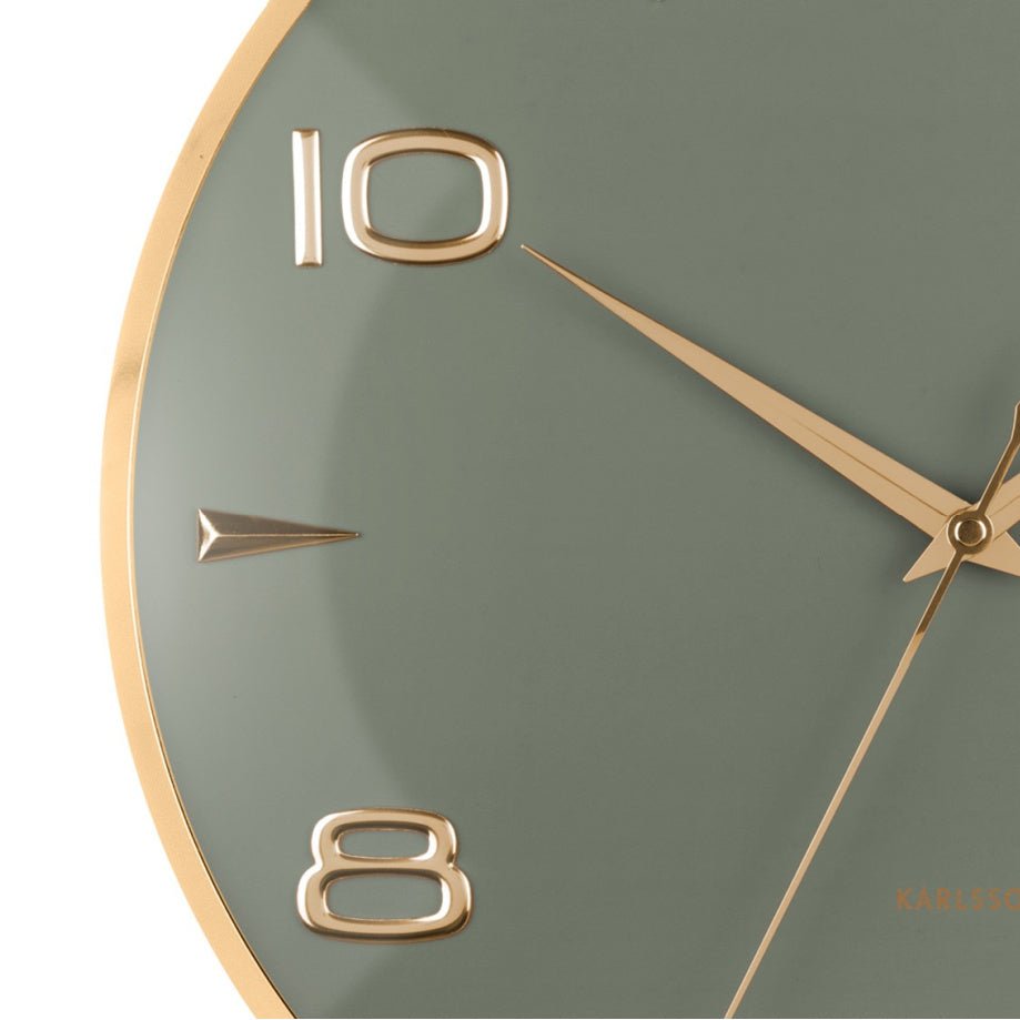 Wall Clock Sienna Glow Jungle Green - CLOCKS - Beattys of Loughrea