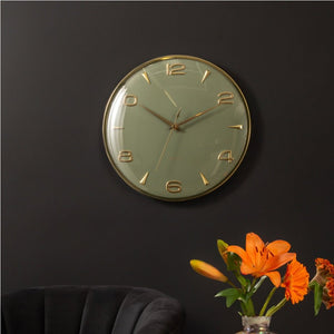 Wall Clock Sienna Glow Jungle Green - CLOCKS - Beattys of Loughrea