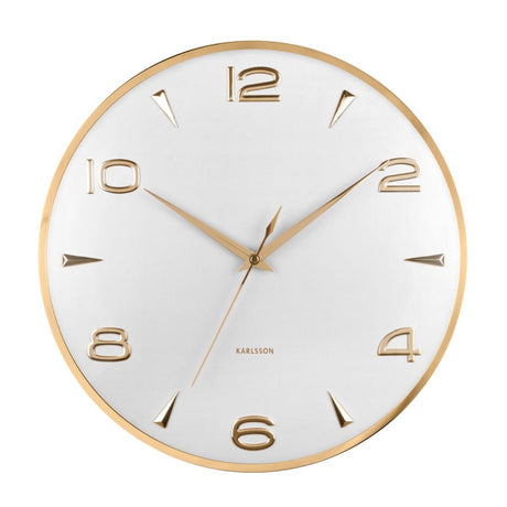 Wall Clock Sienna Glow White - CLOCKS - Beattys of Loughrea