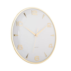 Wall Clock Sienna Glow White - CLOCKS - Beattys of Loughrea