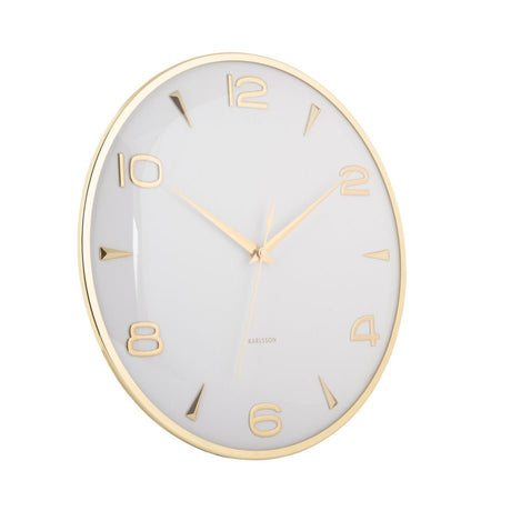 Wall Clock Sienna Glow White - CLOCKS - Beattys of Loughrea