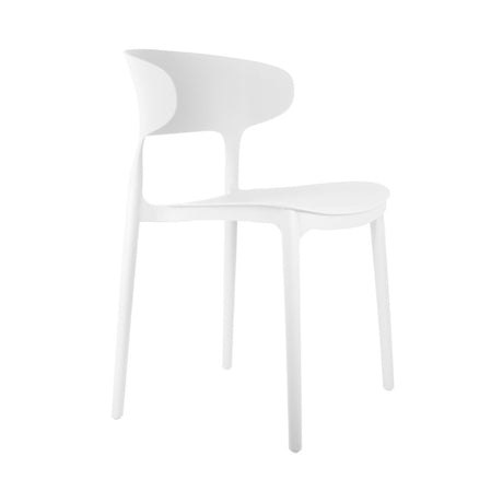 Dining Chair Fain - Indoor or Outdoor - White - LGE WOODEN FURNITURE - Beattys of Loughrea