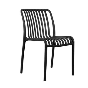 Outdoor Stackable Dining Chair Glee Black - LGE WOODEN FURNITURE - Beattys of Loughrea
