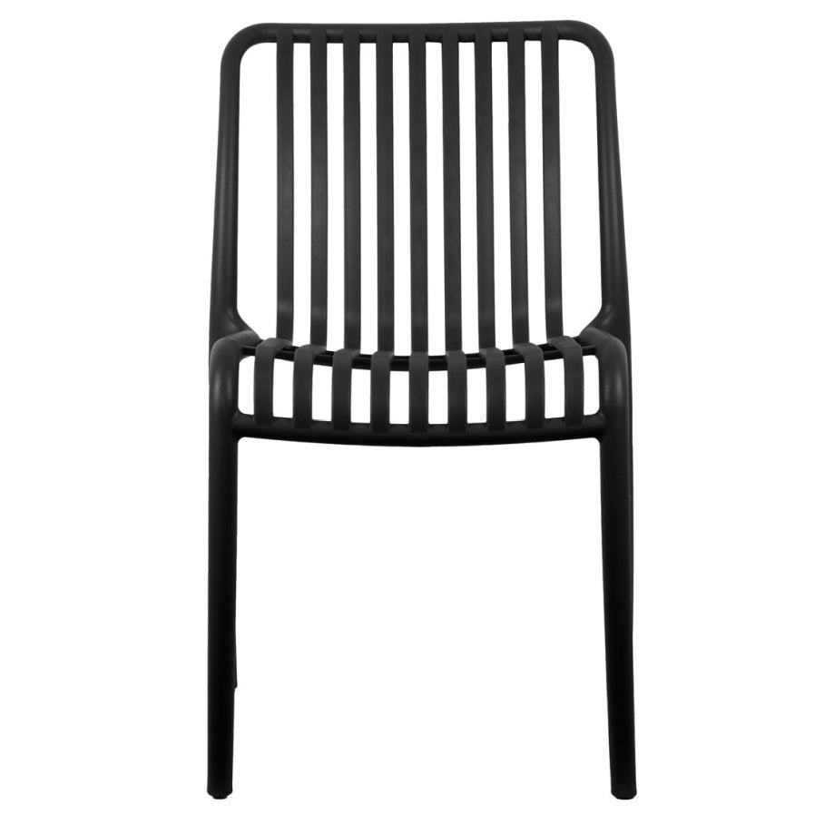 Outdoor Stackable Dining Chair Glee Black - LGE WOODEN FURNITURE - Beattys of Loughrea