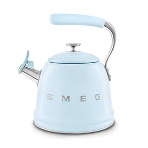 Smeg 50's Style Stove Top Kettle 2.3L Blue WKF01PBUK - S/S STOVE TOP KETTLES - Beattys of Loughrea
