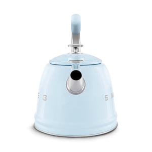 Smeg 50's Style Stove Top Kettle 2.3L Blue WKF01PBUK - S/S STOVE TOP KETTLES - Beattys of Loughrea