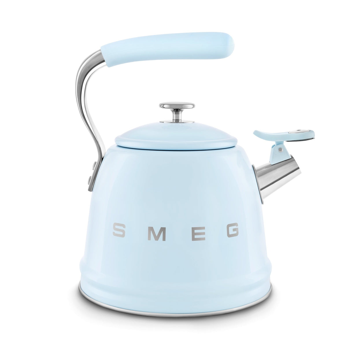 Smeg 50's Style Stove Top Kettle 2.3L Blue WKF01PBUK - S/S STOVE TOP KETTLES - Beattys of Loughrea
