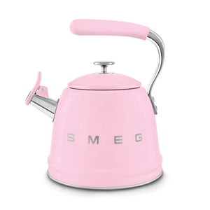 Smeg 50's Style Stove Top Kettle 2.3L Pink WKF01PKUK - S/S STOVE TOP KETTLES - Beattys of Loughrea