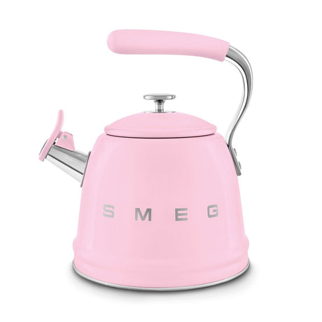 Smeg 50's Style Stove Top Kettle 2.3L Pink WKF01PKUK - S/S STOVE TOP KETTLES - Beattys of Loughrea