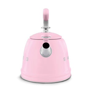 Smeg 50's Style Stove Top Kettle 2.3L Pink WKF01PKUK - S/S STOVE TOP KETTLES - Beattys of Loughrea