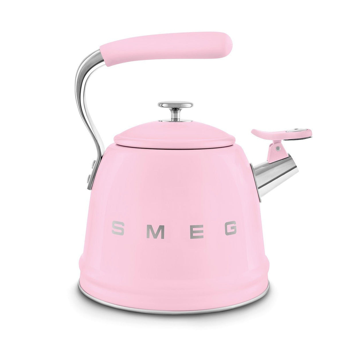 Smeg 50's Style Stove Top Kettle 2.3L Pink WKF01PKUK - S/S STOVE TOP KETTLES - Beattys of Loughrea