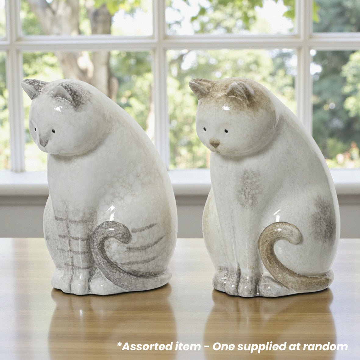Ceramic Cat Ornament 23cm Assorted - One Supplied* - ORNAMENTS - Beattys of Loughrea