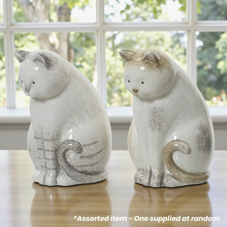 Ceramic Cat Ornament 23cm Assorted - One Supplied* - ORNAMENTS - Beattys of Loughrea
