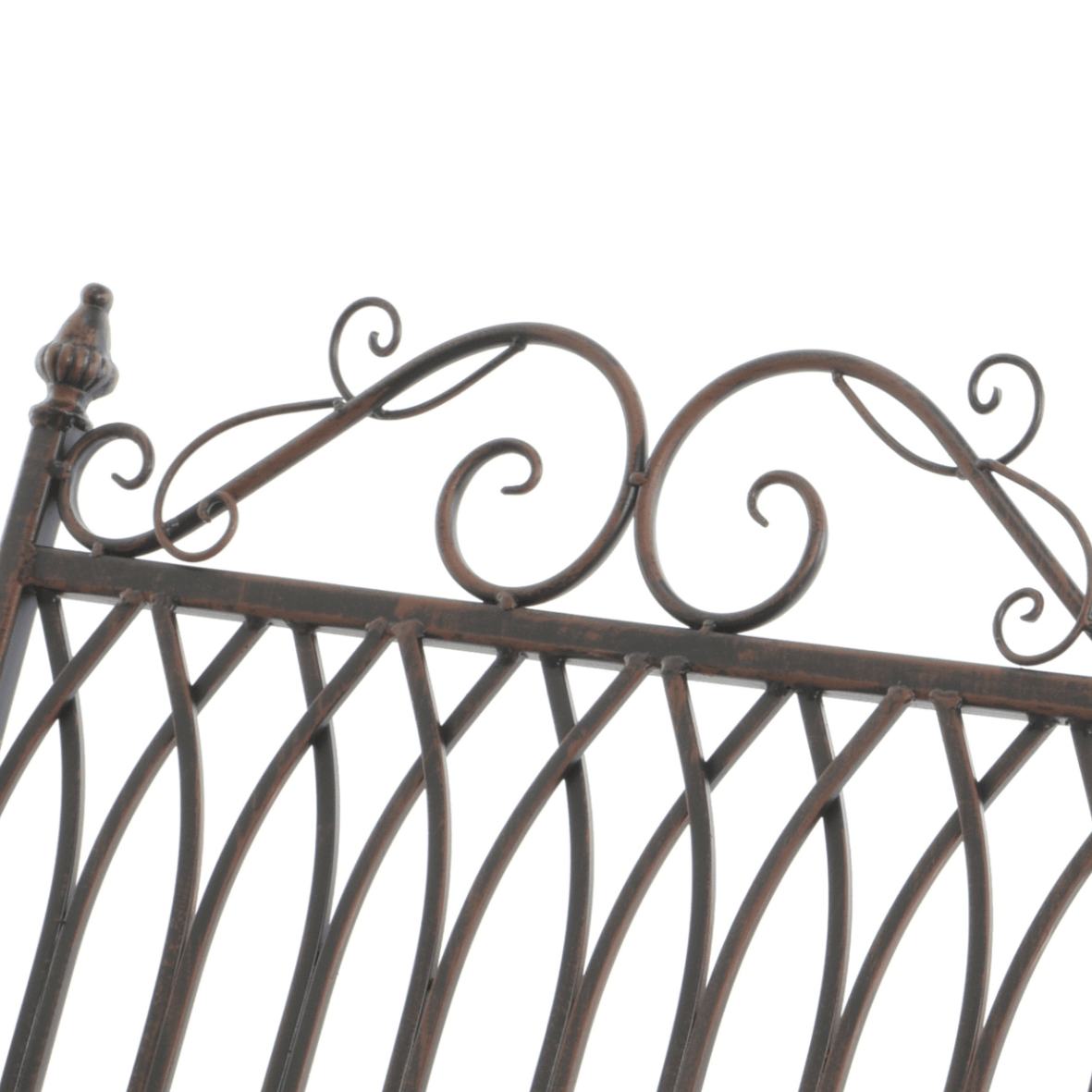 Outdoor Rocking Garden Bench – Steel Bordeaux Brown (92 x 113 cm) - SINGLE GARDEN BENCH/ CHAIR - Beattys of Loughrea