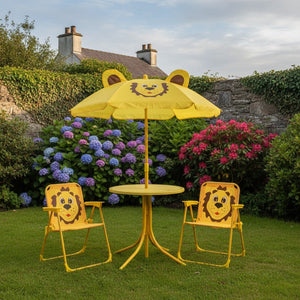 Outdoor Living Foldable Kids Garden Set – Yellow Lion - SINGLE GARDEN TABLE - Beattys of Loughrea