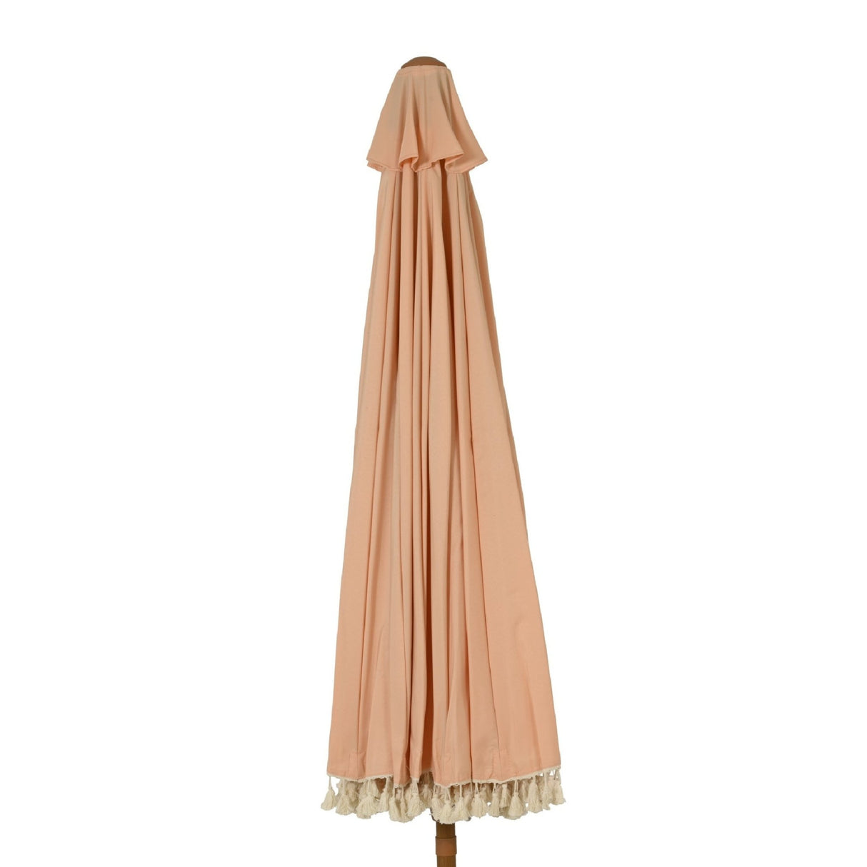 2.5m Peach Parasol with Tassels - PARASOLS - Beattys of Loughrea