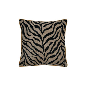 STOF Fauves Faux Fur Cushion, Black, 45x45cm - CUSHIONS/COVERS - Beattys of Loughrea