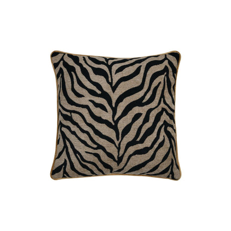 STOF Fauves Faux Fur Cushion, Black, 45x45cm