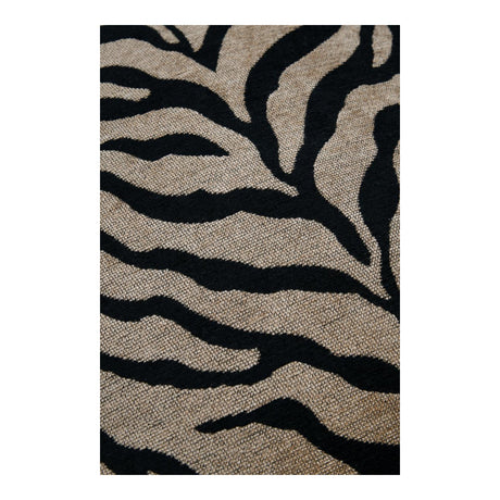 STOF Fauves Faux Fur Cushion, Black, 45x45cm