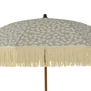 1.8m Sage Leaf Fringed Parasol - PARASOLS - Beattys of Loughrea