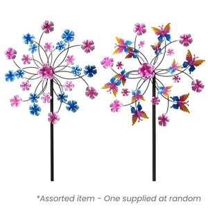 Windmill Iron Garden Spinner Assorted - One Supplied* - GARDEN ORNAMENTS INCL SOLAR - Beattys of Loughrea
