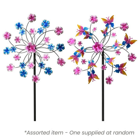 Windmill Iron Garden Spinner Assorted - One Supplied* - GARDEN ORNAMENTS INCL SOLAR - Beattys of Loughrea