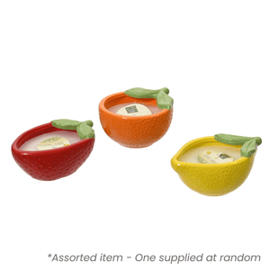 Citronella Candle in Fruit Pot Assorted - One Supplied* - CANDLES - Beattys of Loughrea