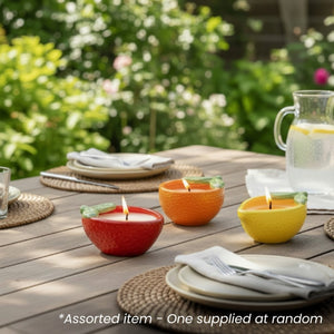 Citronella Candle in Fruit Pot Assorted - One Supplied* - CANDLES - Beattys of Loughrea