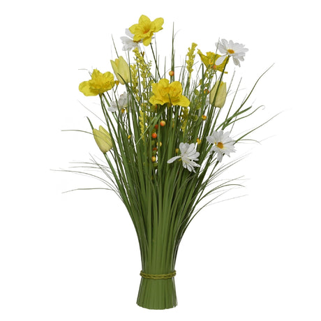 Artificial Grass Plant – Yellow – 70 cm - FLOWERS - PAPER/PLASTIC - Beattys of Loughrea