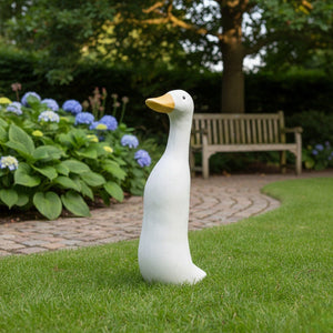 Decoris White Duck Decorative Figure 50.5cm - ORNAMENTS - Beattys of Loughrea