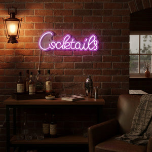Lumineo Neon Cocktail Sign USB Powered - LED STRING DECO LIGHTS (NOT XMAS) - Beattys of Loughrea