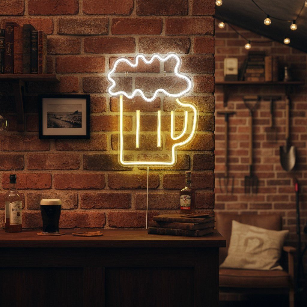 Lumineo Neon Beer Glass Sign - LED STRING DECO LIGHTS (NOT XMAS) - Beattys of Loughrea