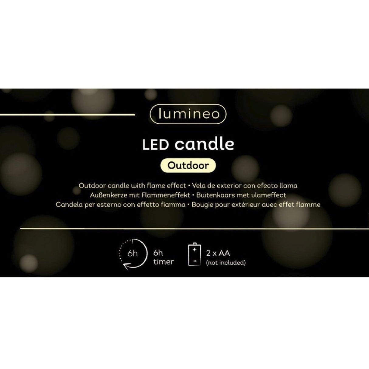 LED Outdoor Battery Operated Green Candle 8.5 x 11.5Cm - BATTERY LED CANDLES - Beattys of Loughrea