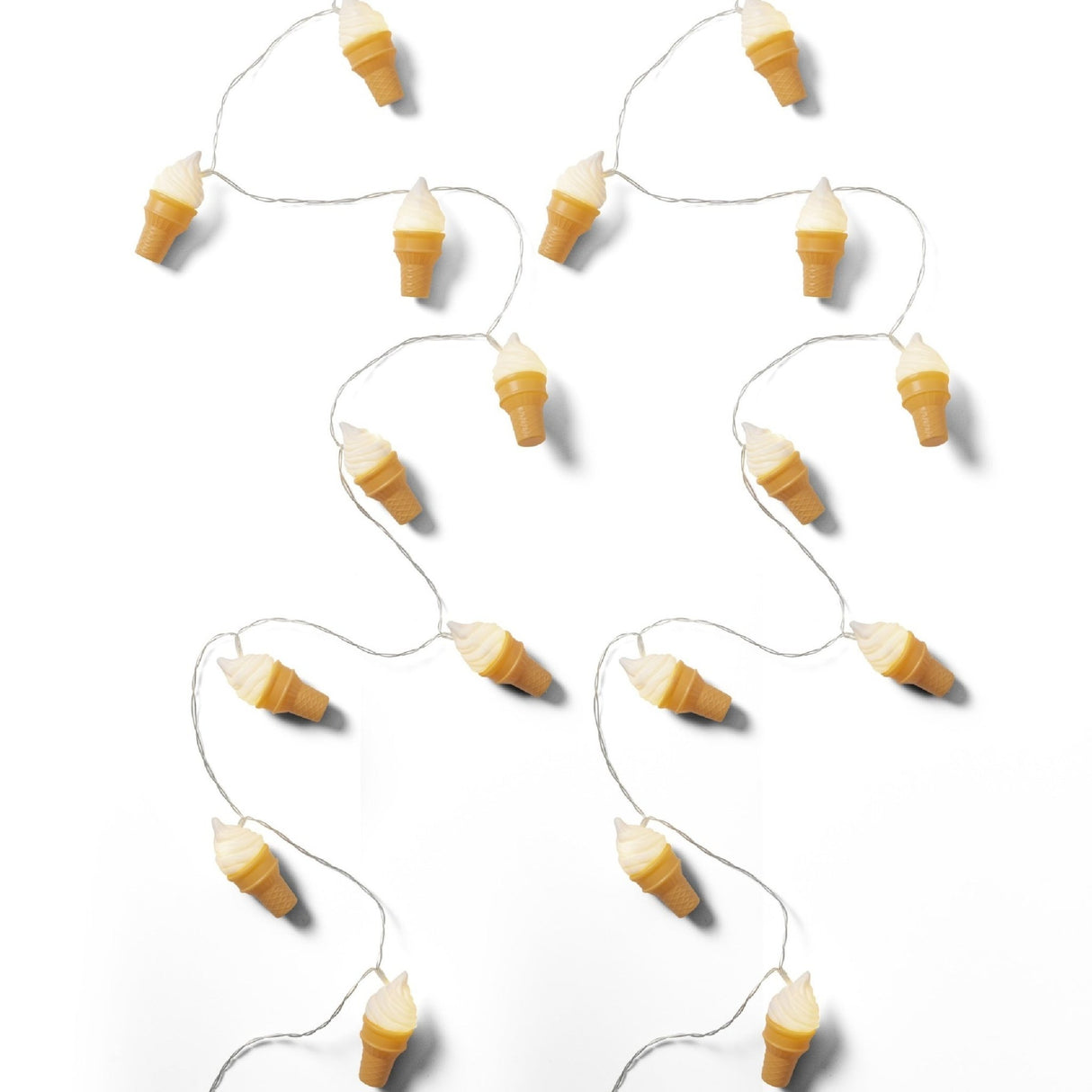 Lumineo Ice Cream Cones String Light with Warm White LEDs - LED STRING DECO LIGHTS (NOT XMAS) - Beattys of Loughrea