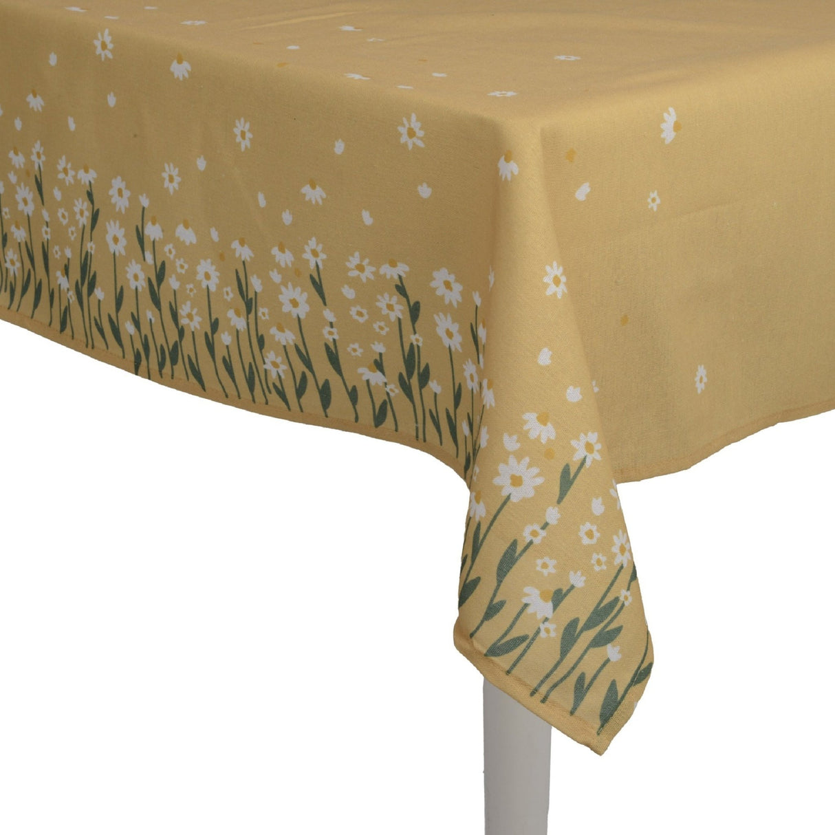 Decoris Tablecloth 140x250 cm Yellow with Daisy Pattern - TABLECLOTHS/RUNNERS - Beattys of Loughrea
