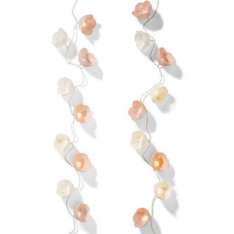 Lumineo Flower String Light Battery Operated - Light Pink - LED STRING DECO LIGHTS (NOT XMAS) - Beattys of Loughrea