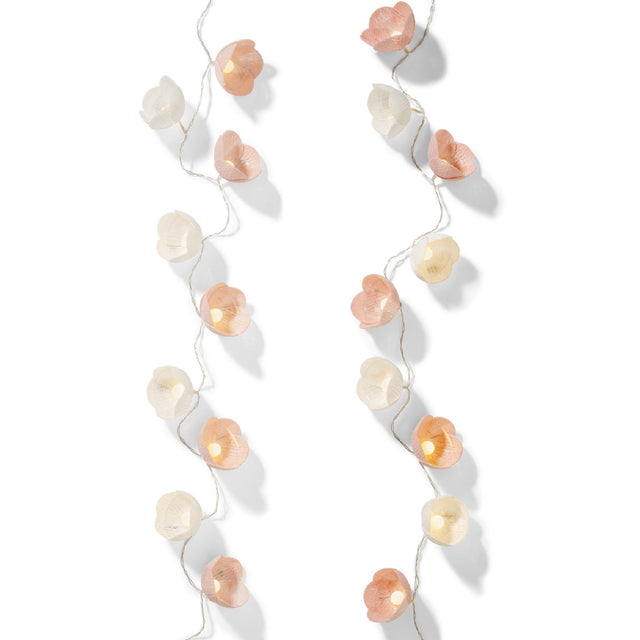 Lumineo Flower String Light Battery Operated - Light Pink - LED STRING DECO LIGHTS (NOT XMAS) - Beattys of Loughrea