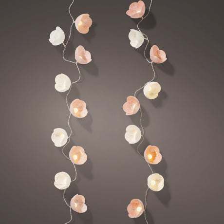 Lumineo Flower String Light Battery Operated - Light Pink - LED STRING DECO LIGHTS (NOT XMAS) - Beattys of Loughrea