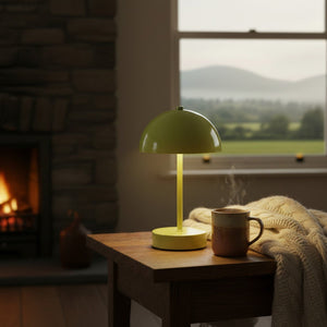 Lumineo Rechargeable Table Lamp in Green - TABLE/BEDSIDE LAMPS - Beattys of Loughrea