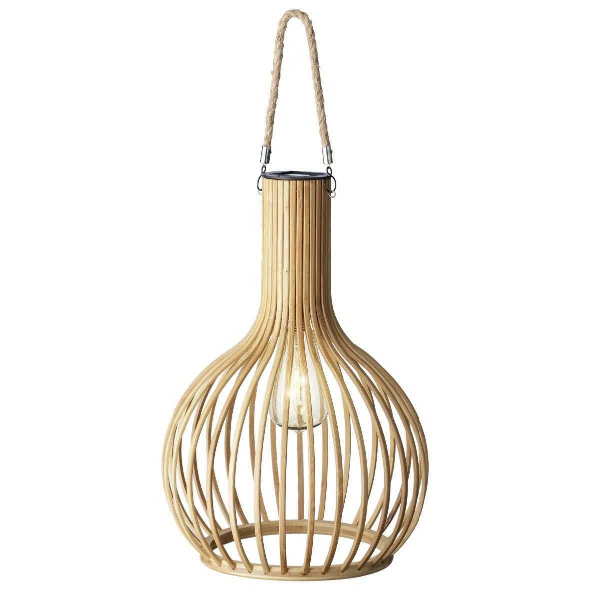 Lumineo Outdoor Bamboo Solar Hanging Lamp - GARDEN ORNAMENTS INCL SOLAR - Beattys of Loughrea
