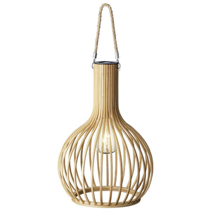 Lumineo Outdoor Bamboo Solar Hanging Lamp - GARDEN ORNAMENTS INCL SOLAR - Beattys of Loughrea