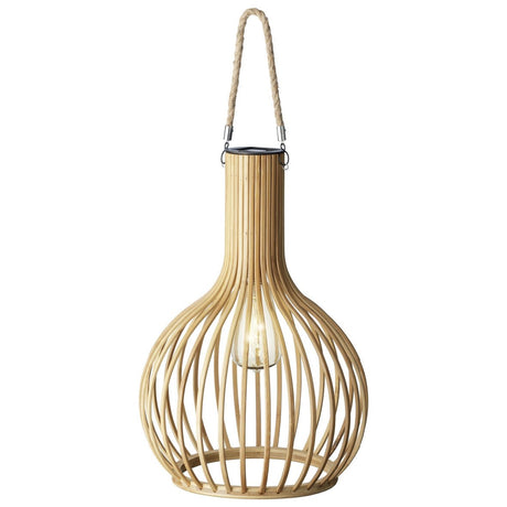 Lumineo Outdoor Bamboo Solar Hanging Lamp - GARDEN ORNAMENTS INCL SOLAR - Beattys of Loughrea
