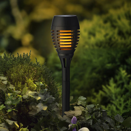 Lumineo Solar Garden Torch with Realistic Flame Effect - GARDEN ORNAMENTS INCL SOLAR - Beattys of Loughrea
