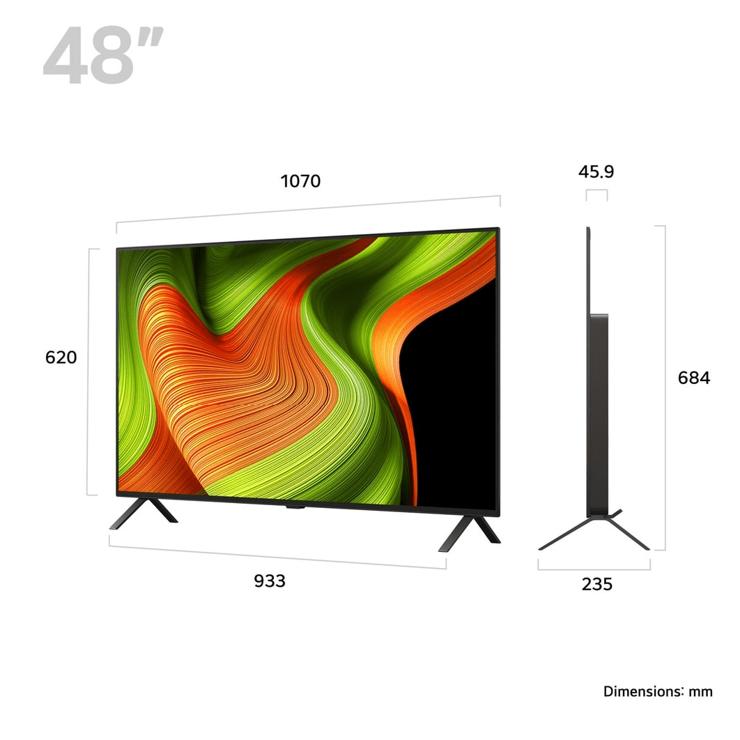 LG 48" OLED AI B5 4K Smart TV (2025) | OLED48B56LA.AEK - TV 29" (73CM +) - Beattys of Loughrea