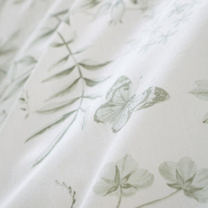 Bianca Thea Floral 200 Thread Count Cotton Green Reversible Duvet Cover Set – Super King - DUVET COVERS - Beattys of Loughrea