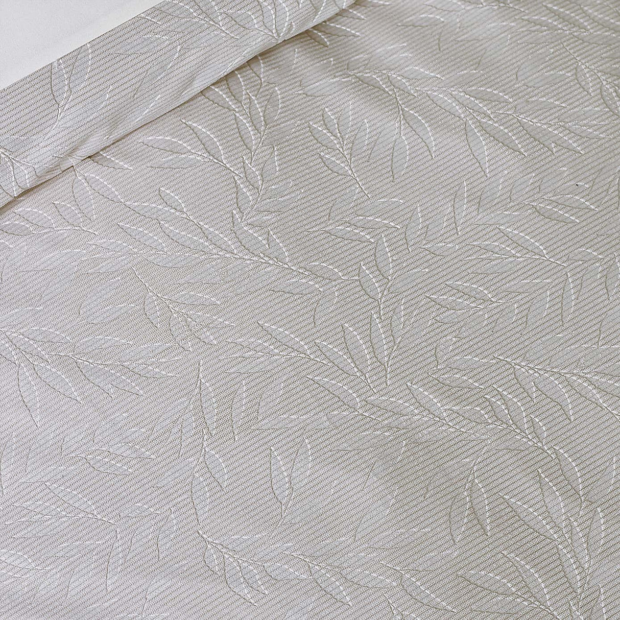 Catherine Lansfield Corded Leaves Champagne Duvet Cover Set – King - DUVET COVERS - Beattys of Loughrea