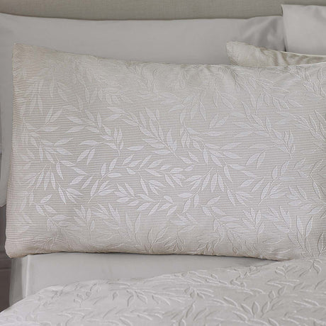 Catherine Lansfield Corded Leaves Champagne Duvet Cover Set – Super King - DUVET COVERS - Beattys of Loughrea