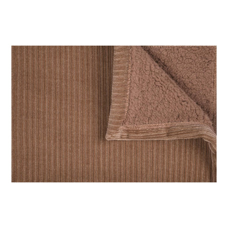 STOF Clayton Ribbed Plush Throw, Camel, 130x160cm