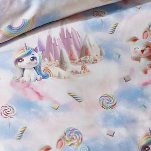 Catherine Lansfield Candy Pink Unicorn So Soft Reversible Duvet Cover Set – Double - DUVET COVERS - Beattys of Loughrea