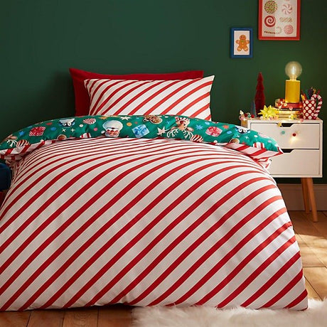 Catherine Lansfield Christmas Icons Festive Children Duvet Cover Set – Single - DUVET COVERS - Beattys of Loughrea